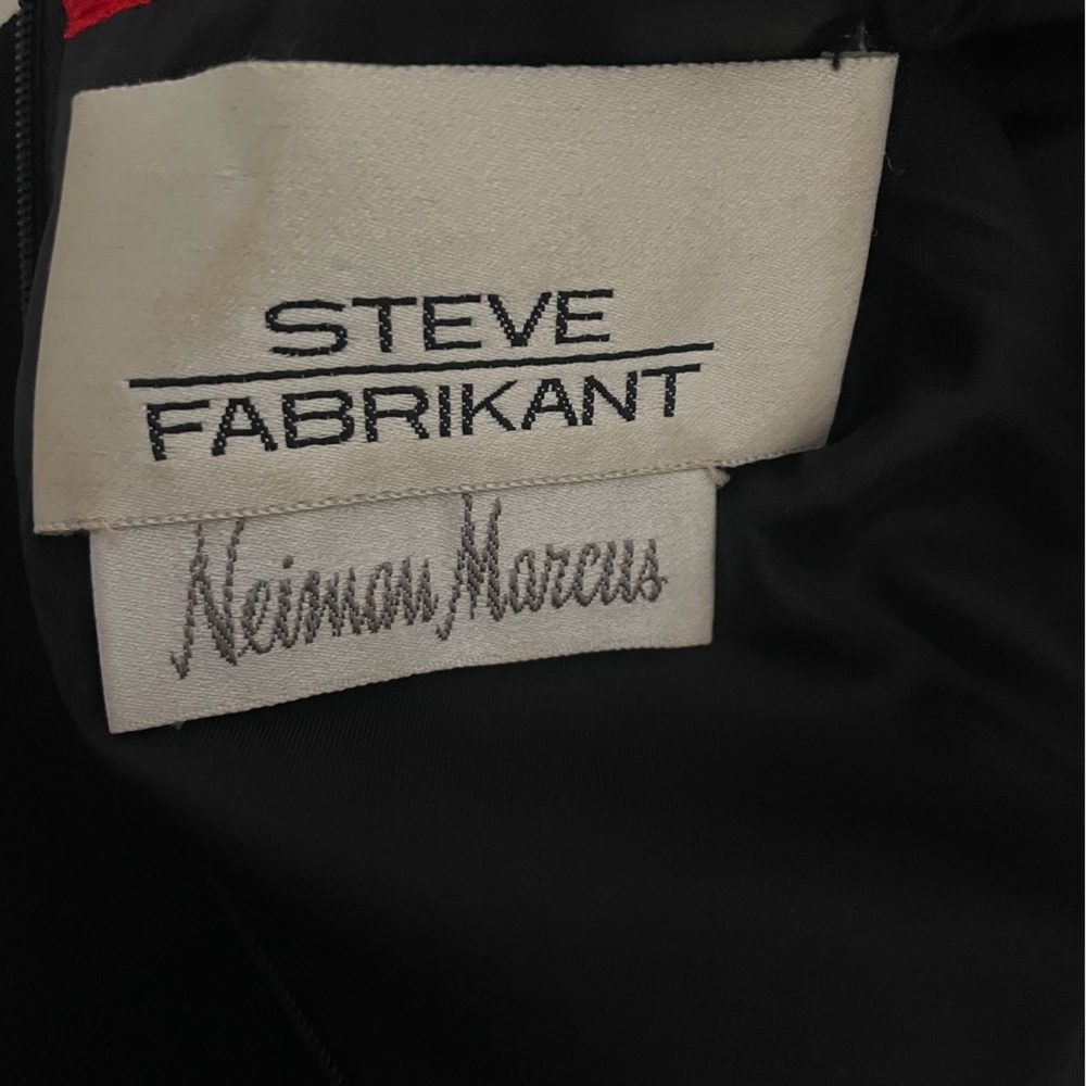 Vintage Steve Fabricant for Neiman Marcus Color Block Wool Dress Size 4 - Picture 8 of 10